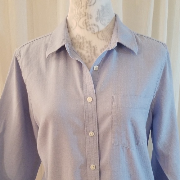 Lands' End button down flannel shirt - Picture 2 of 7